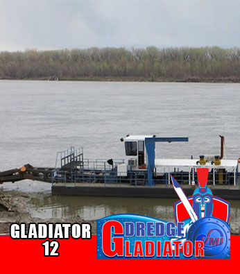 A VMI Dredge Gladiator 1230 cutter suction dredger working on location