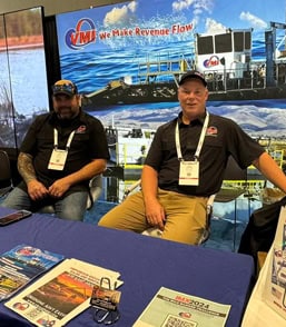 Cash Maitlen, VMI Dredges President and Pat Sumpter, VMI Dredges Sales Manager at IMX 2024 Nashville, Tennessee
