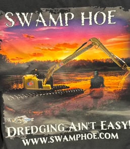 Swamp Hoe T-shirt on display at IMX 2024 Nashville, Tennessee