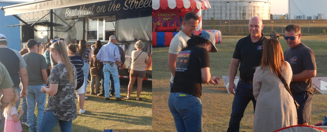 Cash Maitlen, President VMI Dredges and Pat Sumpter, VMI Sales Manager at MinExpo2024 in Las Vegas, Nevada