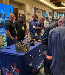 Cash Maitlen, VMI Dredges President and Pat Sumpter, VMI Dredges Sales Manager at Texas Aggregates and Concrete Meeting in San Antonio, Texas
